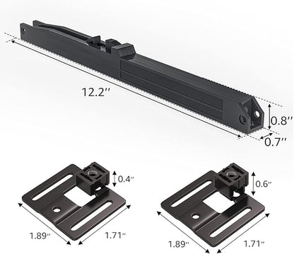 SMARTSTANDARD Barn Door Soft Close Kit, Matching A Door Weighing up to 88 Pounds, Equipped with Spring Buffer Damper, Upgrade Hole-Free Version, 2PCS