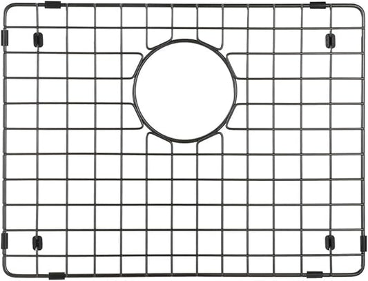 Starstar Sinks Protector Matte Black 304 Stainless Steel Kitchen Sink Bottom Grid, Rack (18 L x 15 W)
