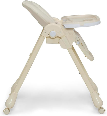 Little Folks by Delta Children 2-in-1 SlimFold High Chair for Babies and Toddlers, Cream