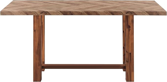 Acme Gilsea Acacia Wood Rectangular Counter Height Table in Brown