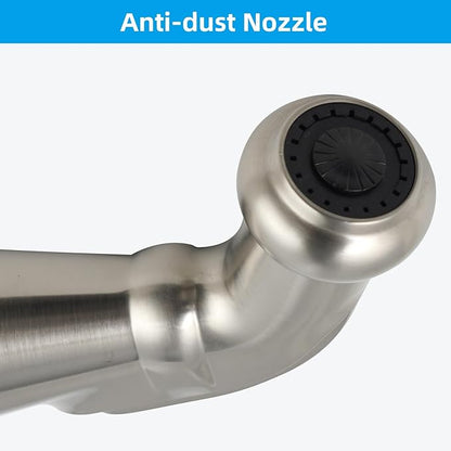 Hygie Rinse Universal Sink Sprayer Attachment for Kitchen Faucet, Kitchen Side Sprayer Head Compatible with Delta, Moen, Kohler and Other OEM Brands Pull Out Spray Head, Brushed Nickel, Classic Design