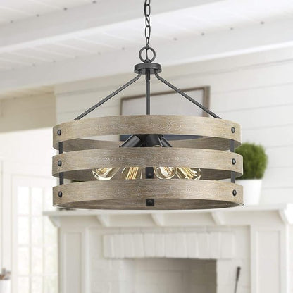 Gulliver Collection 4-Light Coastal Pendant Light Graphite
