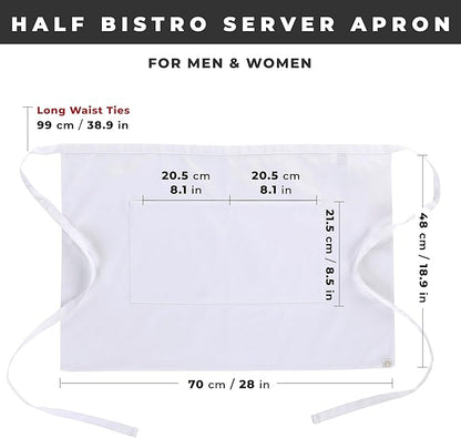 Chef Works Unisex Half Bistro Server Apron