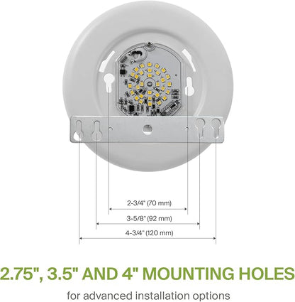 ASD 12 Pack LED Disk Lights 4 Inch, 10W 5CCT 2700K-5000K 685LM CRI90+, Dimmable Flush Mount Ceiling Light Fixture, Low Profile Surface Mount Disc, Junction Box or Recessed Can Install, UL Energy Star