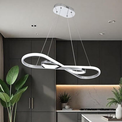Modern Chandelier,Led Chandelier,Modern Led Pendant Light Dimmable Modern Led Chandelier for Dining Room Chandelier Light Fixture Over Table with Remote,Minimalist Kitchen Island Lighting