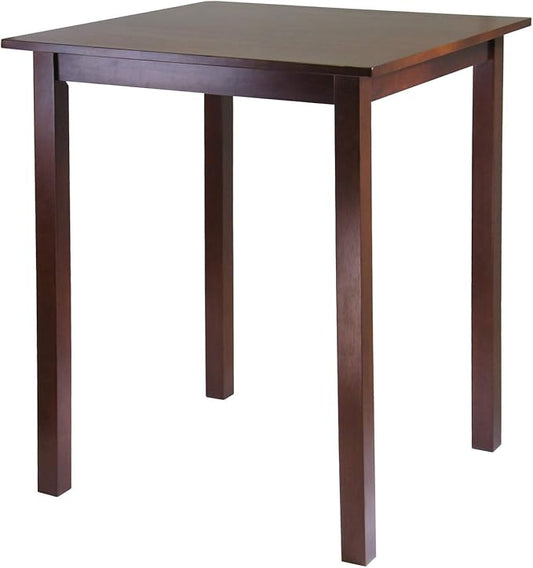 Winsome Parkland High Dining Table, 39" High, 34" Wide, Walnut