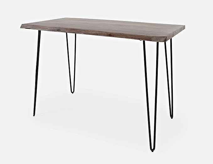 Jofran Nature's Edge 52" Farmhouse Dining Table - Solid Wood Counter Height Dining Table for Modern Homes, Slate