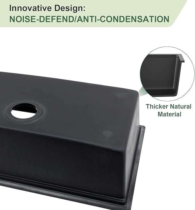 33 Inch Black Granite Composite Undermount Kitchen Sink Workstation - Couoko Matte Black Quartz Single Bowl Kitchen Sink Under Counter Large Deep Classic Sinks with Luxury Accessories, 33"x19"x10"
