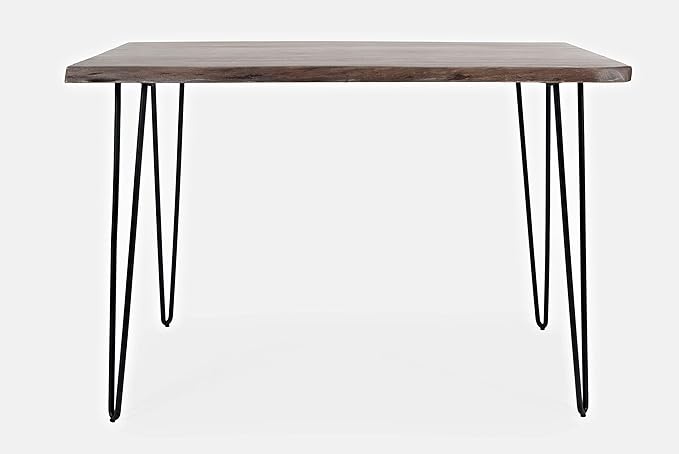 Jofran Nature's Edge 52" Farmhouse Dining Table - Solid Wood Counter Height Dining Table for Modern Homes, Slate