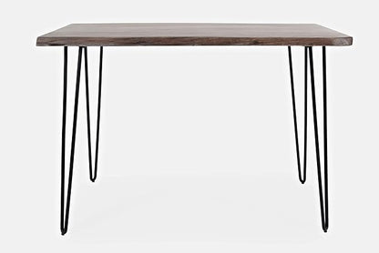 Jofran Nature's Edge 52" Farmhouse Dining Table - Solid Wood Counter Height Dining Table for Modern Homes, Slate