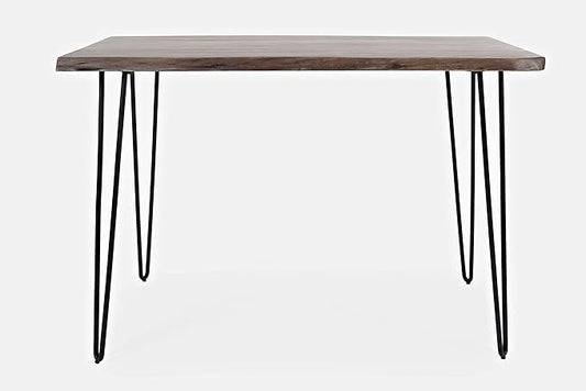 Jofran Nature's Edge 52" Farmhouse Dining Table - Solid Wood Counter Height Dining Table for Modern Homes, Slate