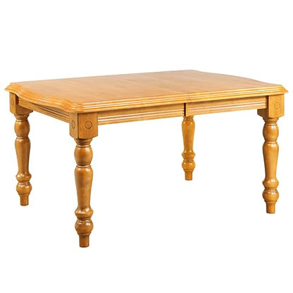 Sunset Trading Oak Selections Dining Table, Light Finish, 30 x 42 x 56