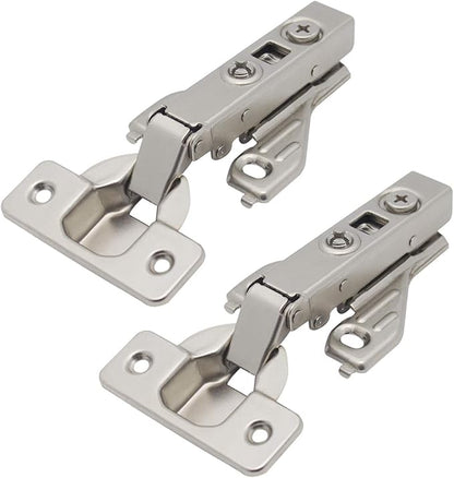 Probrico 20 Pair Cabinet Door Hinges Soft Closing Full Overlay Concealed Face Frame Corner Cabinet Hinges for Kitchen Cabinets