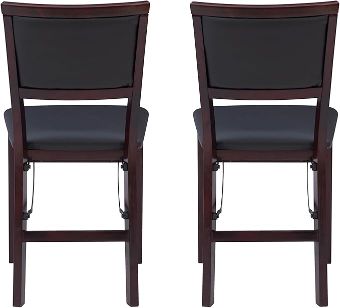 Linon Keira Pad Folding Chair, Set of 2, Engineered Wood