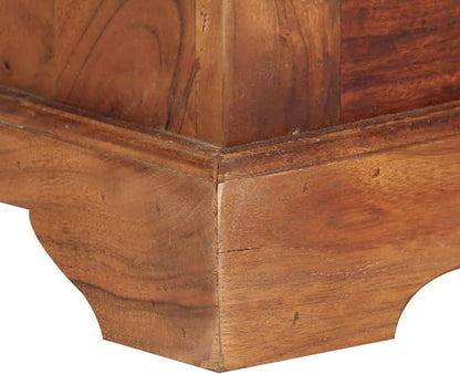 Acacia Wood Sideboard 11.8"x24.8"x29.5", 2 Drawer 2 Door Buffet Console for Living/Dining/Kitchen