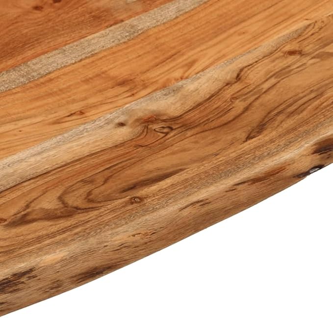 Solid Acacia Wood Live Edge Shelf Wall Mounted for Decorative Items with Shelf Supporting 165.3 lbs, Rustic Wall for Living Room, Brown Acacia Wood 16 x 16 x 1.0 Inches