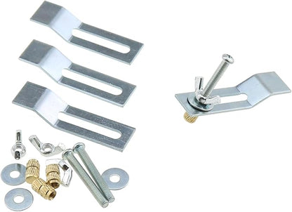 DGZZI 4PCS Undercounter Basin Clip Undermount Sink Mounting Bracket Kitchen Bathroom Washbasin Undercounter Mounting Screw Accessories