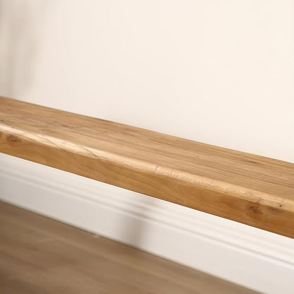 Kavie Solid Wood Bench, Modern A-Frame Dining Bench, Sturdy Natural Finish Stool for Entryway, Kitchen Island, Living Room & Wabi Sabi Style Decor (Natural,55.1" L*10.2" W*17.7" H)