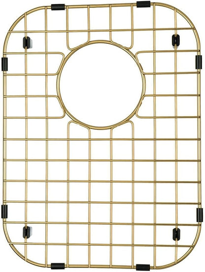 Starstar Sinks Protector Matte Gold 304 Stainless Steel Kitchen Sink Bottom Grid, Rack (13 L x 16 W)
