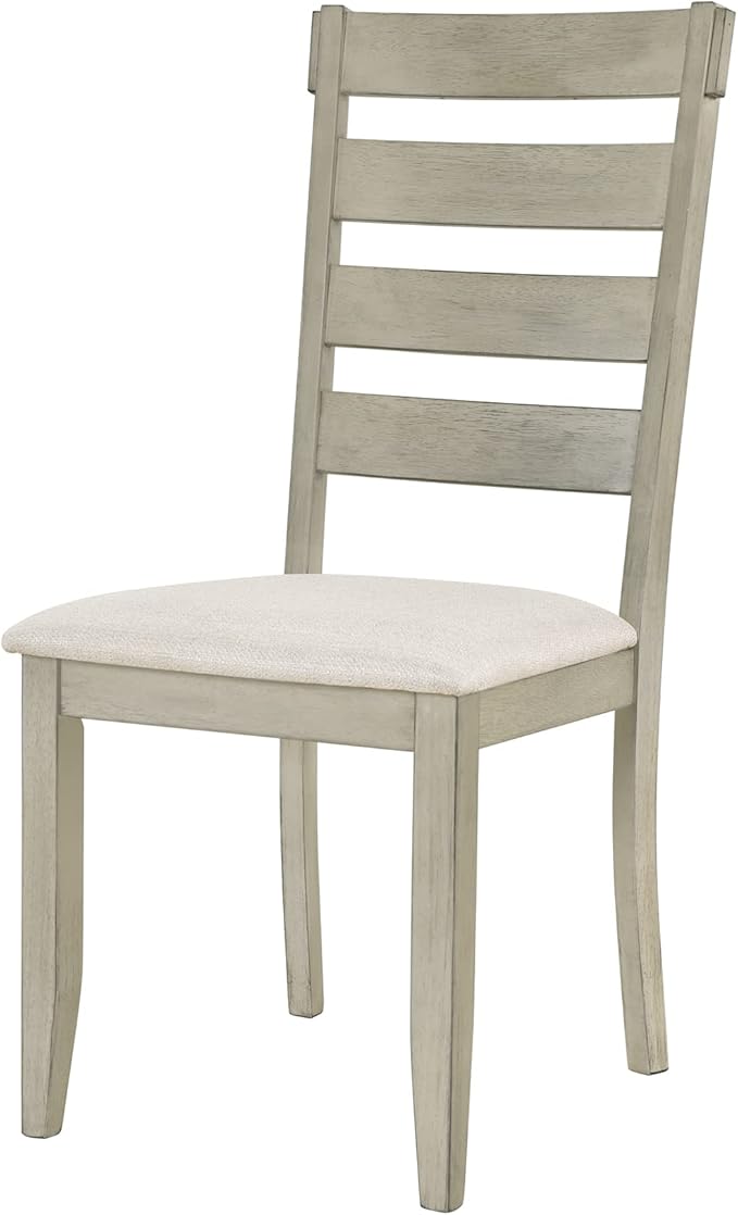 Merax LUMISOL Kitchen Table Set for 4, Wood 5 Piece Dining Table Set Kitchen Island Set with 2 Tier Storage Shelves Farmhouse Kitchen Set with Padded Chairs (Beige, 5 Piece)