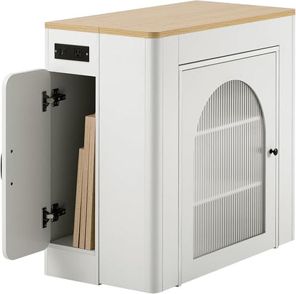 15.6"-31.3"-47.1"-58.9" Extendable Dining Table with 3 Removable Middle Leaves, Mobile Rolling Island Table, Saving-Space Cabinet with Storage for Dining Room and Living Room (Cream White)