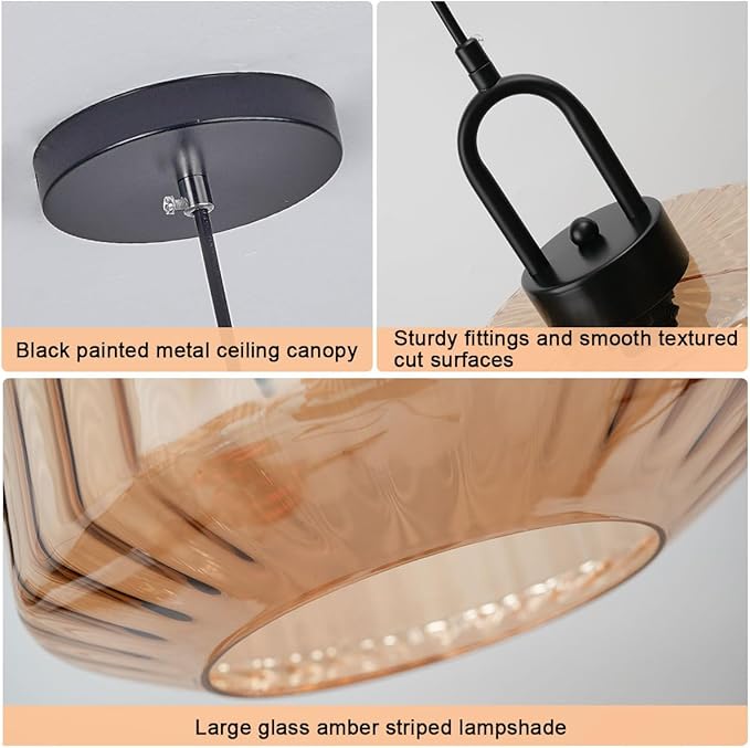 Large Glass Pendant Light fixtures Dining Room Mid Century Modern Pendant Light Kitchen Island Amber Glass Pendant Lights Hand Blown Globe Shade Design Vintage Ceiling Pendant Light