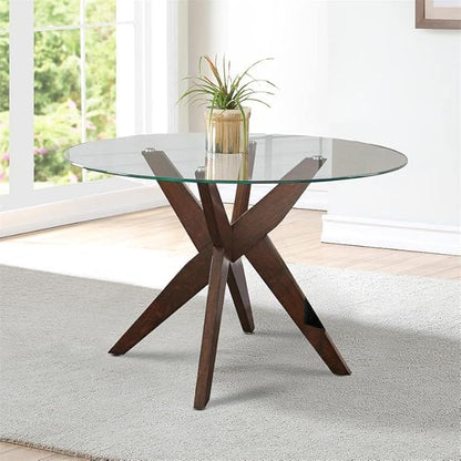 Fab Glass and Mirror 48 Inch Round Tempered Glass Table Top- (Flat Polished Edge) Table Top -1/2” Thick Round Glass Table, Dining, Coffee, and Office Tables
