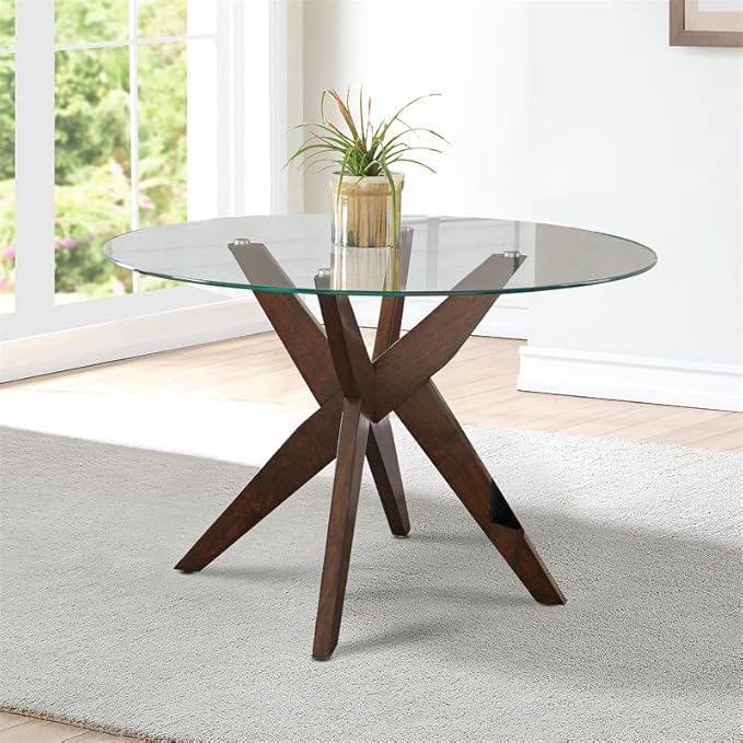 12-Inch Round Tempered Glass Table Top, 3/8” Thick, Flat Polished Edge, Durable Glass for Dining, Coffee, and Office Tables