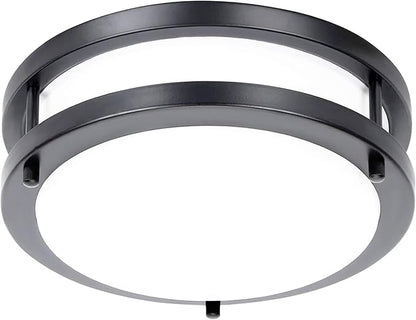 Drosbey 42W Dimmable LED Ceiling Light Fixture, Flush Mount Light Fixture for Kitchen, Bathroom, Bedroom, Garage,4200 Lumens, 500W Equivalent, Daylight White 5000K, Black