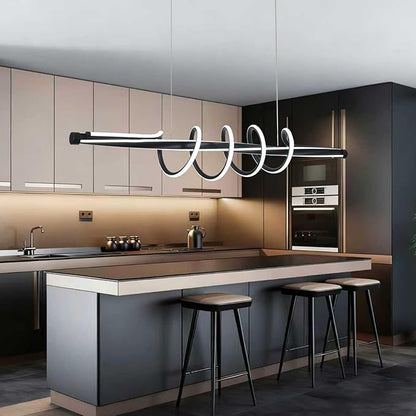 Led Chandelier,Dimmable Modern Led Chandelier for Dining Room Light Fixture with Remote,Led Pendant Light Kitchen Island Lighting Color Changing 3000K-6500K Hanging Ceiling light for Living Room