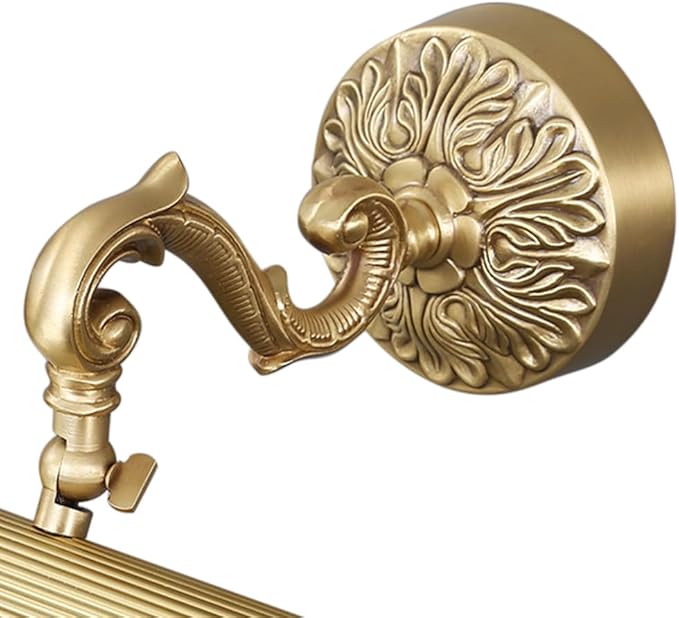 Aiwen LED Vanity Light Fixture 7W 16.14 inch Bath Vanity Lights with PC Lamp Shade Retro Artwork Picture Lighs Wall Sconces for Dressing Bathroom Lighting 3 Color Temperature