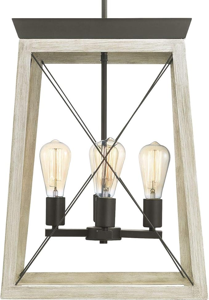 Progress Lighting P500178-143 Briarwood Collection Four-Light Hall and Foyer, Graphite