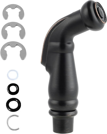 Hygie Rinse Universal Sink Sprayer Attachment for Kitchen Faucet, Side Sprayer Head Compatible with Delta, Moen, Kohler and Other OEM Brands Pull Out Spray Head, Oil Rubbed Bronze