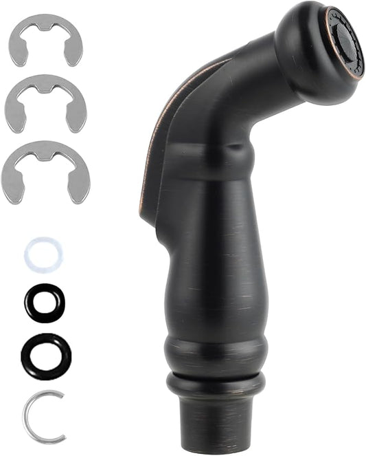 Hygie Rinse Universal Sink Sprayer Attachment for Kitchen Faucet, Side Sprayer Head Compatible with Delta, Moen, Kohler and Other OEM Brands Pull Out Spray Head, Oil Rubbed Bronze