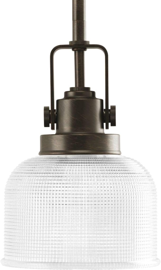 Progress Lighting P5173-74 Archie Collection 1-Light Mini-Pendant, Venetian Bronze