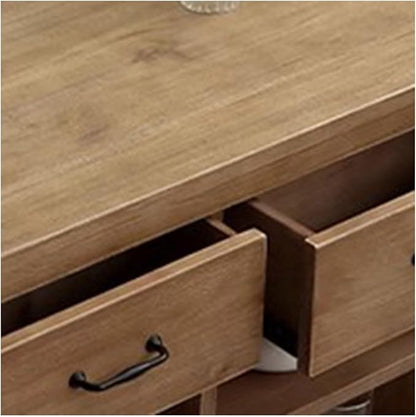 Mobile Shelving Kitchen Cooking Table Island Table Movable Operation Table Cutting Table Bar Table Open Dining Cabinet Kitchen Utility Cart