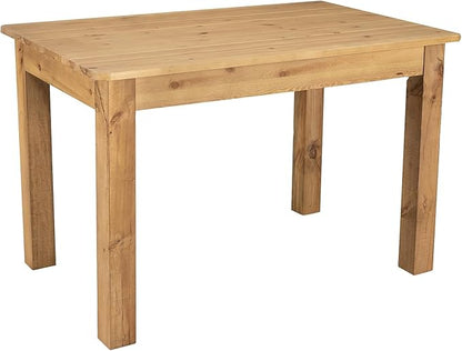 Flash Furniture HERCULES 46" x 30" Rectangular Light Natural Solid Pine Farm Dining Table