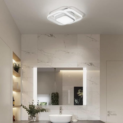 12.6Inch Motion Sensor LED Ceiling Light Indoor, 36W 6000K Mount Motion Activated Light Fixture Modern Flush Mount White Ceiling lamp for Closet Laundry Bathroom Hallway Stair Porch Basement.