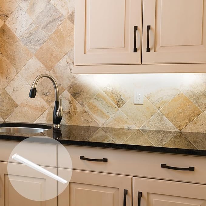 Juno UCES 36 Inch LED Under Cabinet Lighting, LED Kitchen Cabinet Light Fixture Hardwired, Dimmable, Damp Rated, Selectable Soft, Warm, Neutral, Cool, Daylight White Light (UCES 36IN SWW5 90CRI WH M6)