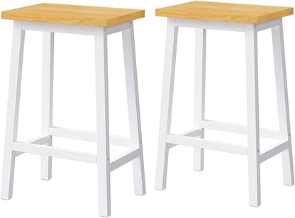 48-Inch Kitchen Island Set with 2 Bar Stools, Outlet & USB Charging Station, Mobile Cart with Drop Leaf, 2 Drawers, 5 Open Shelves & Door Storage, White | Farmhouse Modern All-in-One Storage