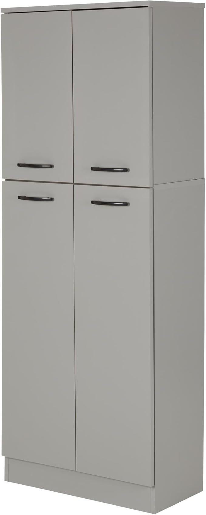 South Shore 10102, Morgan Cherry 4-Door Storage Pantry with Adjustable Shelves