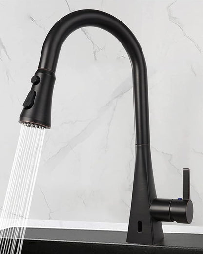 Hibbent Pull Down Kitchen Faucet Head Replacement, 3-Function NSF/ANSI/CAN 61 & CUPC Certified Sink Spray Nozzle, 15 Adapters, Compatible with Moen, Delta, Kohler Faucets, Oil-Rubbed Bronze