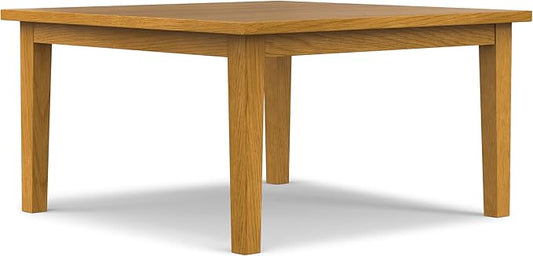 SIMPLIHOME Eastwood Dining Table - 54 inch Wide Solid Oak Veneer Square Table, Contemporary Style for Dining Room or Kitchen with Thick Top and Clean-Lined Legs, Seats 8