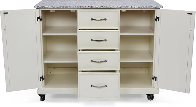 Seaside Lodge Granite Top Kitchen Cart by homestyles