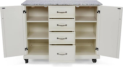 Seaside Lodge Granite Top Kitchen Cart by homestyles