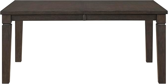 Lexicon Modern Dining Table, Expandable Wooden Kitchen Table with Removable Leaf, Space Saving, Seats for 4-6 People, for Home, Dining Room, 66 Inch-84 Inch, Dark Espresso