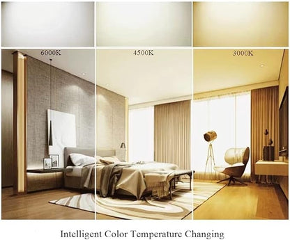 22W 6.3'' LED Retrofit Light Kit for Ceiling Fan Light Replacement Panel PCB Color Temperature Adjustable 3000K 4500K 6000K 2420LM 120V CRI90 Dimmable