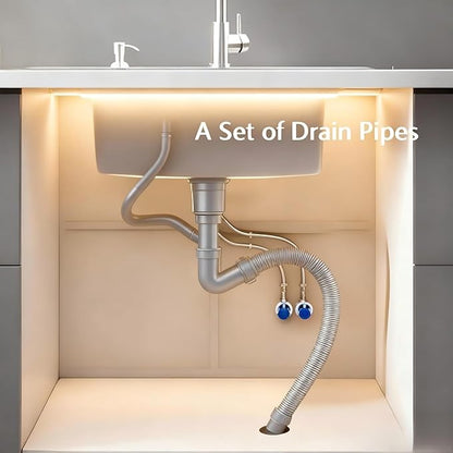 29.5x17.7 Inch Kitchen Sink Drop-in, Stainless Steel Top Mount Kitchen Sink, Single Bowl Kitchen Sinks with Basket Strainer for RV, Travel Trailer, Garage(Nano)