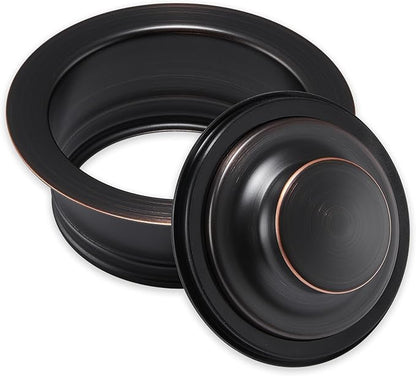Luxier GD02-O Kitchen Sink Garbage Disposal Flange and Stopper in Oil Rubbed Bronze