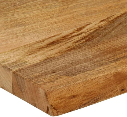 Solid Mango Wood Table Top 23.6 x 7.9 x 1.5 Inch, Rectangular Rustic Replacement Desktop for Kitchen Dining Room Coffee Table, DIY Furniture Project